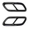 For Mercedes Benz C-Class W206 C200 C260 C300 AMG  Tail Throat Exhaust Decorative Frame Car Sticker Modification Accessories