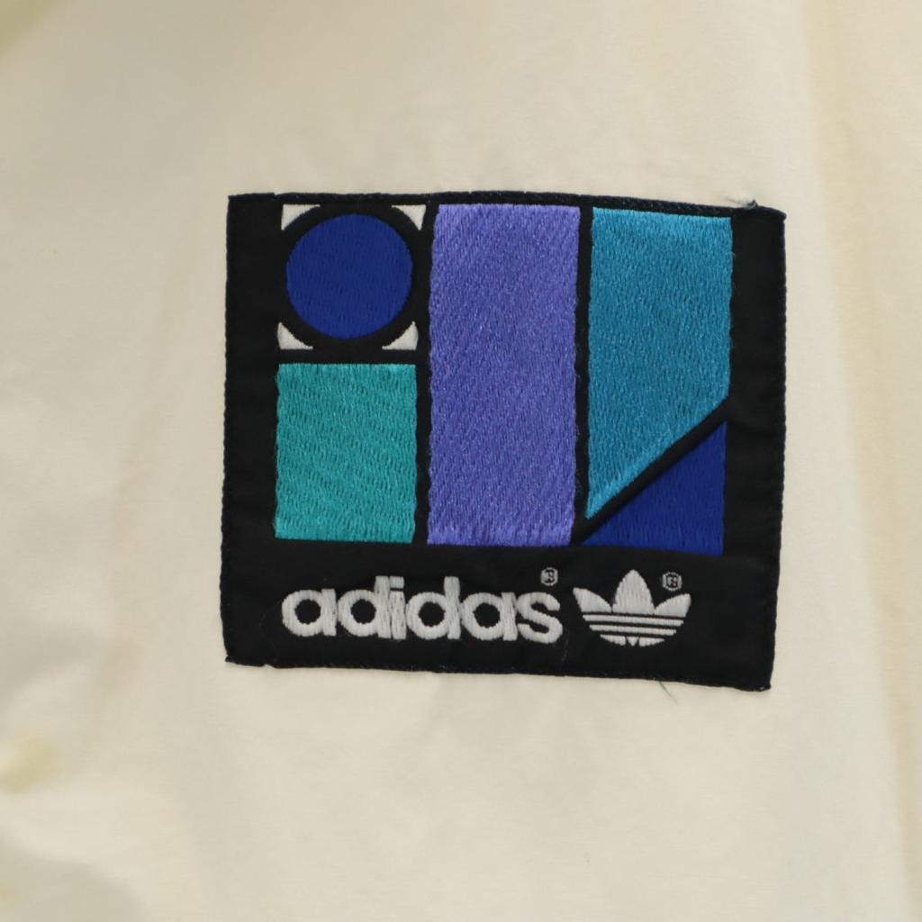 adidas 80s Trefoil logo vintage Back Print Zip jacket White system Men's Used