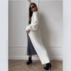Imitation Mink White Knitted Sweater Cardigan Coat Women's Autumn and Winter Loose Plush Fluffy Long Cardigan
