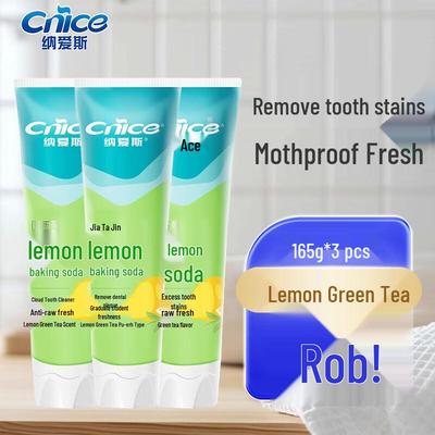 Nice Lemon Green Tea Toothpaste 3x165g