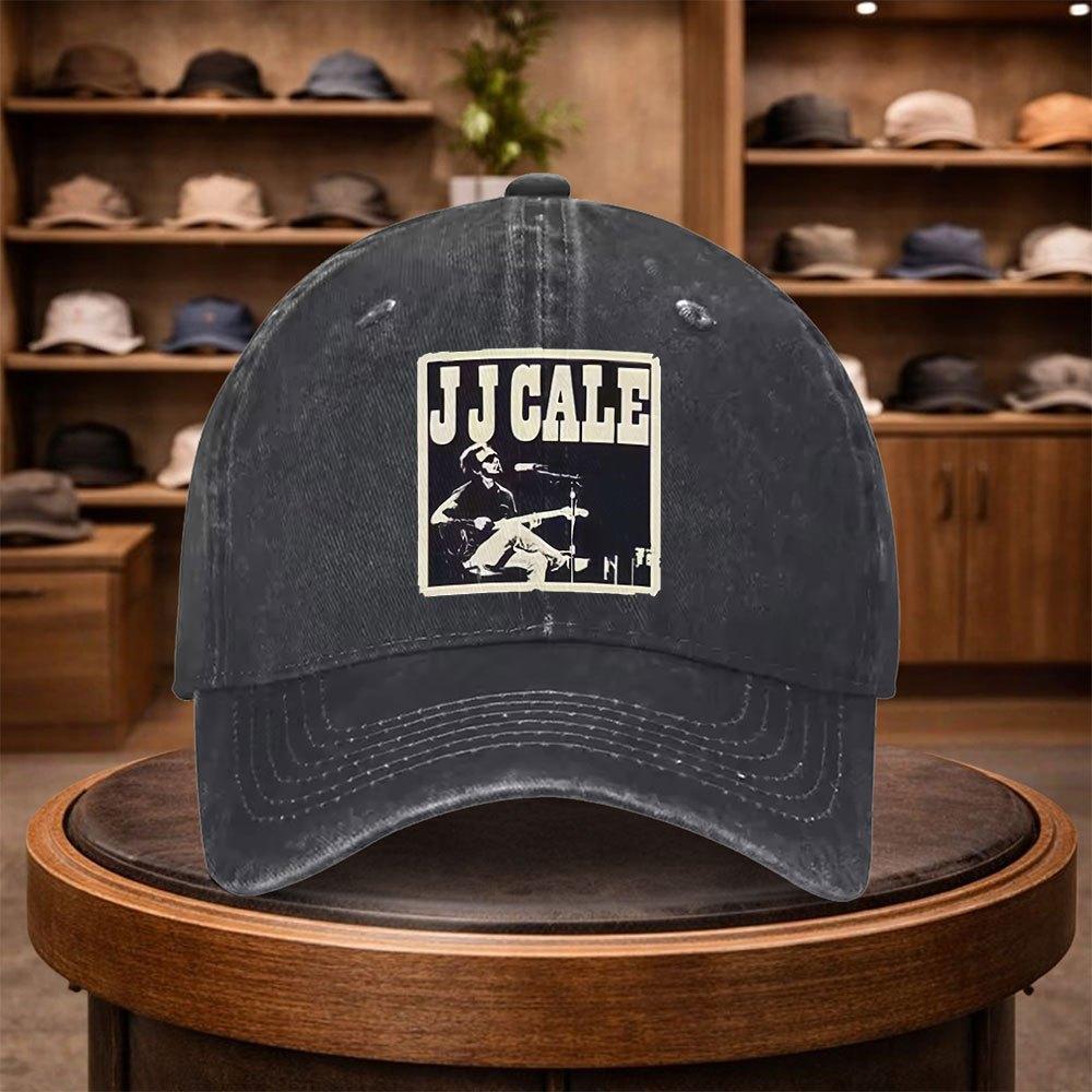 JJ Cale Printed Baseball Cap Casual Snapback Fashion Hat Adjustable Outdoor Leisure Cap for All Seasons Ideal for Travel 1pc
