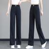 Women's High Waist Elastic Waist Wide Leg Jeans Straight Leg Pants Summer Thin Tencel Stretch Casual Denim Trousers