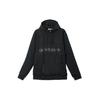 adidas Solid Color Logo Pattern Printing Cardigan Hooded Jacket Black Men's FQ5140