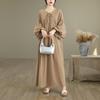 Long Sleeve Plus Size Chiffon Vintage New In Dresses for Women Casual Loose Spring Summer Autumn Dress