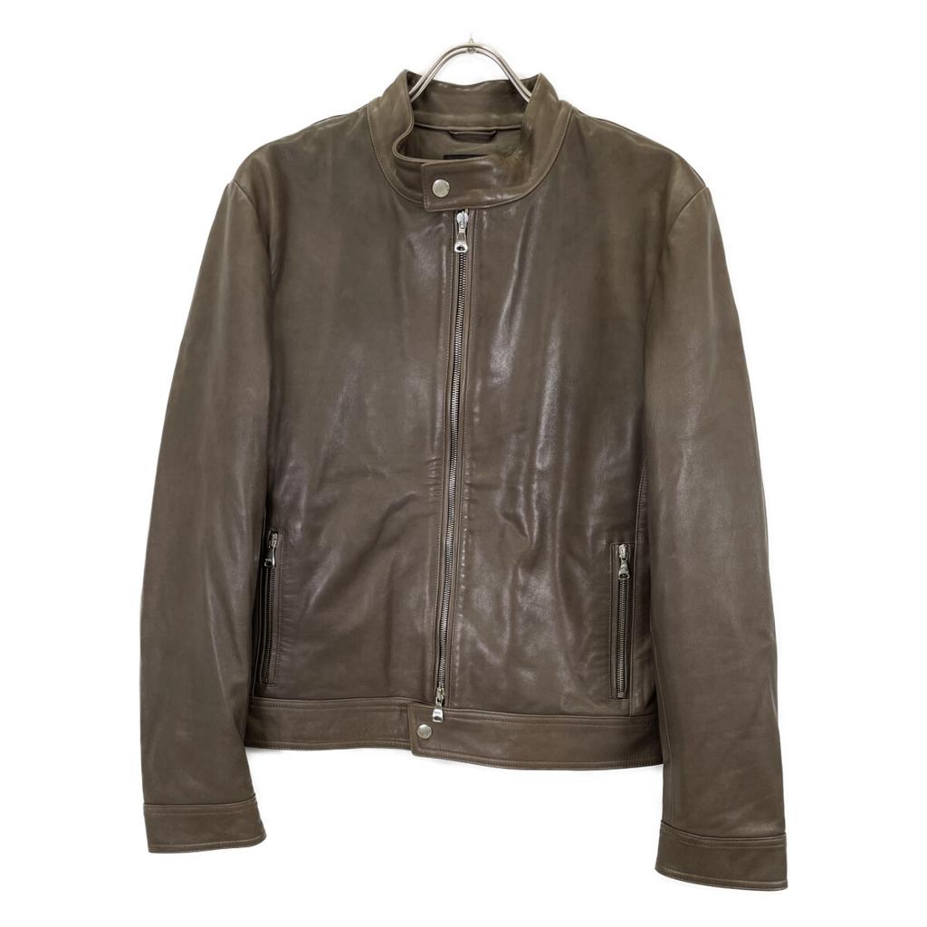 EMMETI GIAPPONE 072 ANDREA Grey Lambskin Single Rider's Jacket Jacket 48 greigeUsed