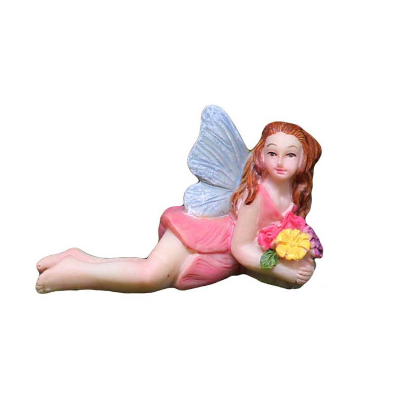 

Flower Fairy Resin Mini Garden Decor With Fairy And Dwarf Figures For Home And Celebration Events Flower Fairy Lying