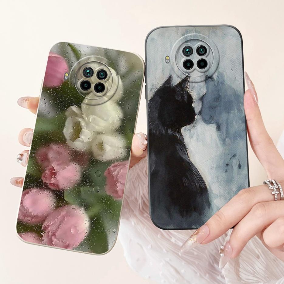 For Xiaomi Mi 10T Lite 5G Case Cute Cat Cartoon Cover Soft TPU Matte Phone Case For Xiaomi Mi 10i Mi10i 10TLite 5G Fundas Bumper