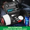 New handheld flashlight with built-in tool kit, charging belt, side light, emergency multifunctional handheld work light
