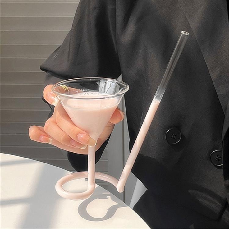 Innovative Pipe Molds Cocktails Glass Elegant Cocktails Glass with Sturdy Construction for Enhancing Drinking Experience