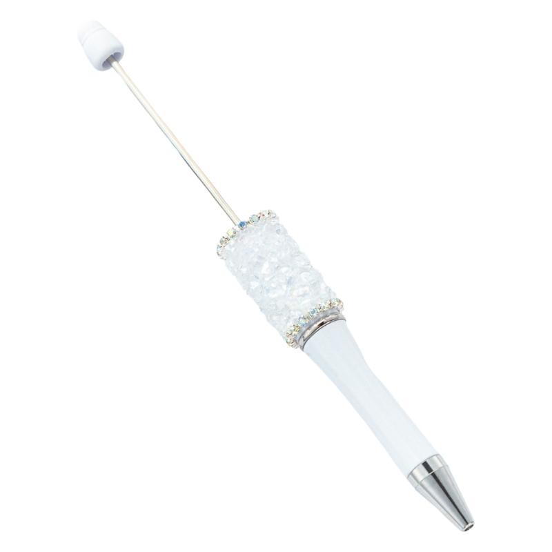 Beadable Ballpoint Pen Rhinestones Ballpoint Pen Funny Writing Pen for Boy Girl Kid Class Reward Birthday Party Favor