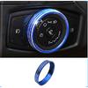 For Ford Focus 2012-2018 Blue Alloy Headlight Switch Control Button Trim New 1x