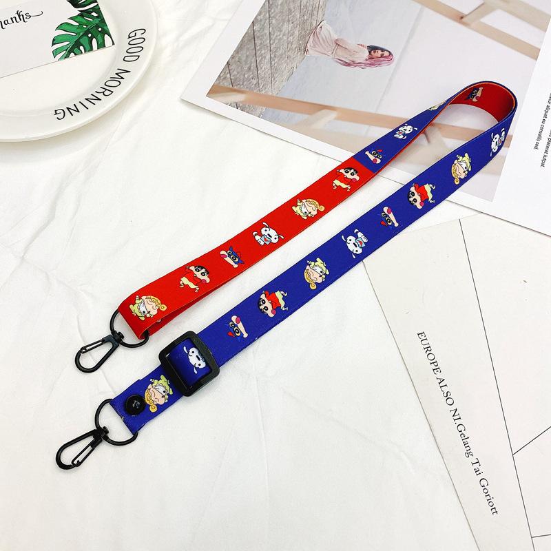 Oblique Span Mobile Phone Lanyard Adjustable Cartoon Silicone Change Bag Lanyard Card Sleeve Record Label Lanyard Lanyard