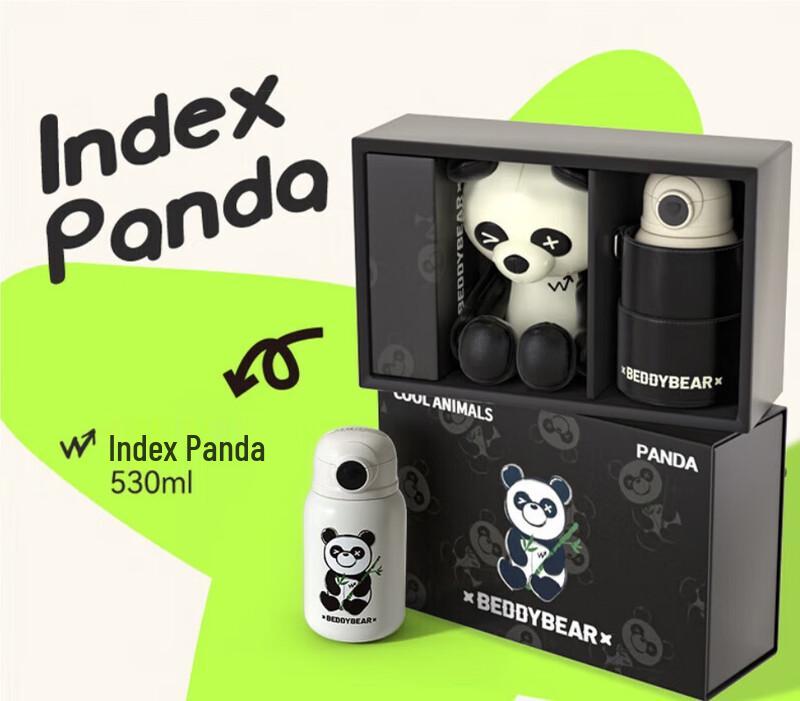 Beddybear 530ml Kids Panda Water Bottle