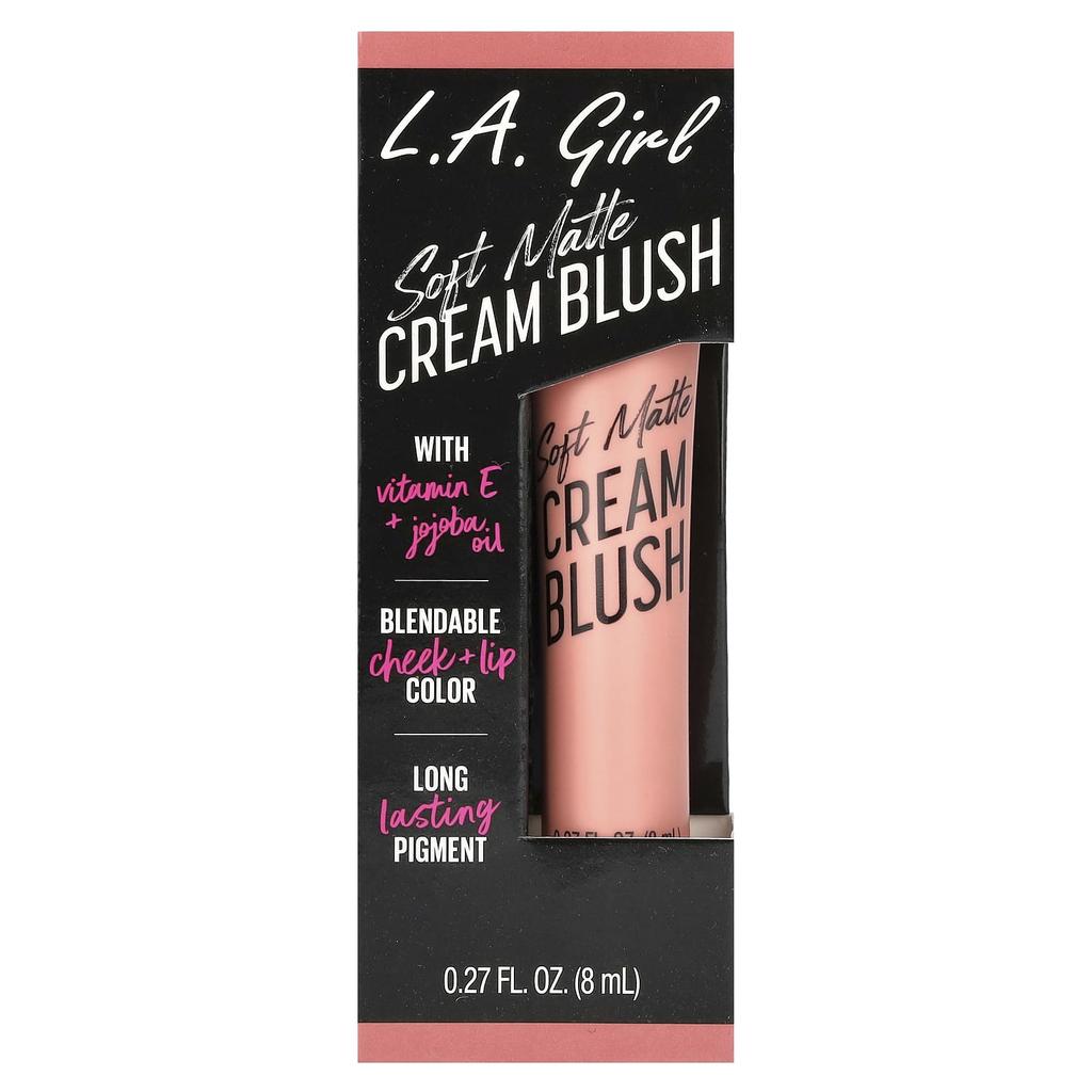L.A. Girl Soft Matte Cream Blusher, Gbl441 Rosebud, 8Ml(0.27Fl Oz)
