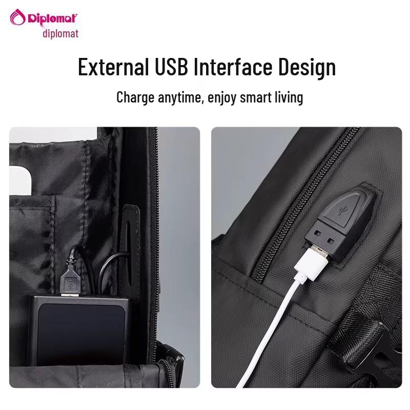 Diplomat DB-15110 Large Capacity Business Travel Laptop Backpack