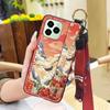Fashion Elderly lady Phone Case For Oukitel C21 Pro Phone Holder Shockproof Anti-knock Waterproof Wrist Strap Soft case