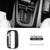 For 1999 2000 2001 2002 2003 2004 SEAT Leon Gear Shift Panel Frame Cover Sticker LHD Soft Real Carbon Fiber Interior Accessories.