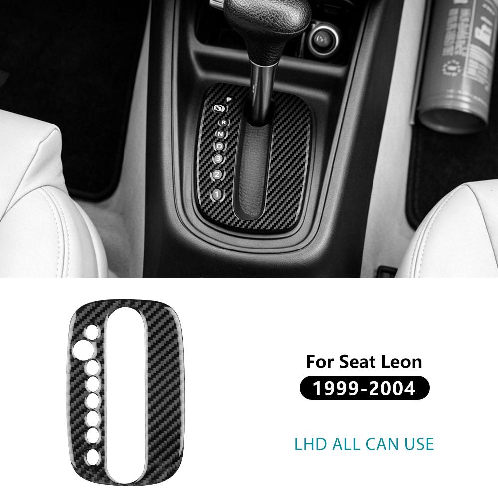 Carbon Fiber Style Gear Shift Collar for 1999-2004 SEAT Leon Left Hand Drive Interior Accessory black carbon / left hand drive чёрный