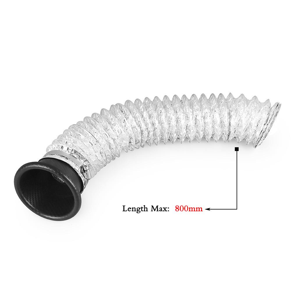 Universal Carbon Fiber Pattern Air Intake Funnel Kit for Front Bumper