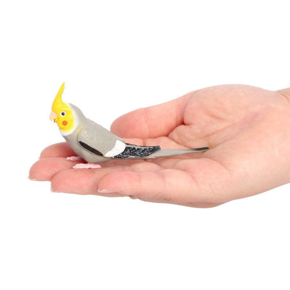Educational Simulation Parrot Figurine Cute Parrot Ornament Bath Toys Bird Sculpture  Home Garden