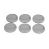 6PCS Rubber Furniture Pads Stoppers Floor Protector for Bed Office Chair Cabinet Sofa Closet Wheels