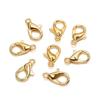 50Pcs Lobster Hooks Plated Multipurpose DIY Bracelet Necklace Key Ring Lobster Clasps Jewelry Findings