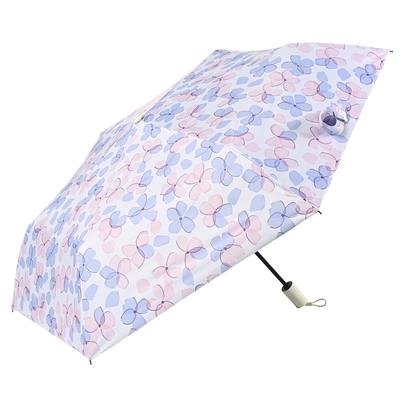 Nifty Colors Folding Clear Flower Automatic Mini 2438PK Umbrella, Light-Shielding 53,