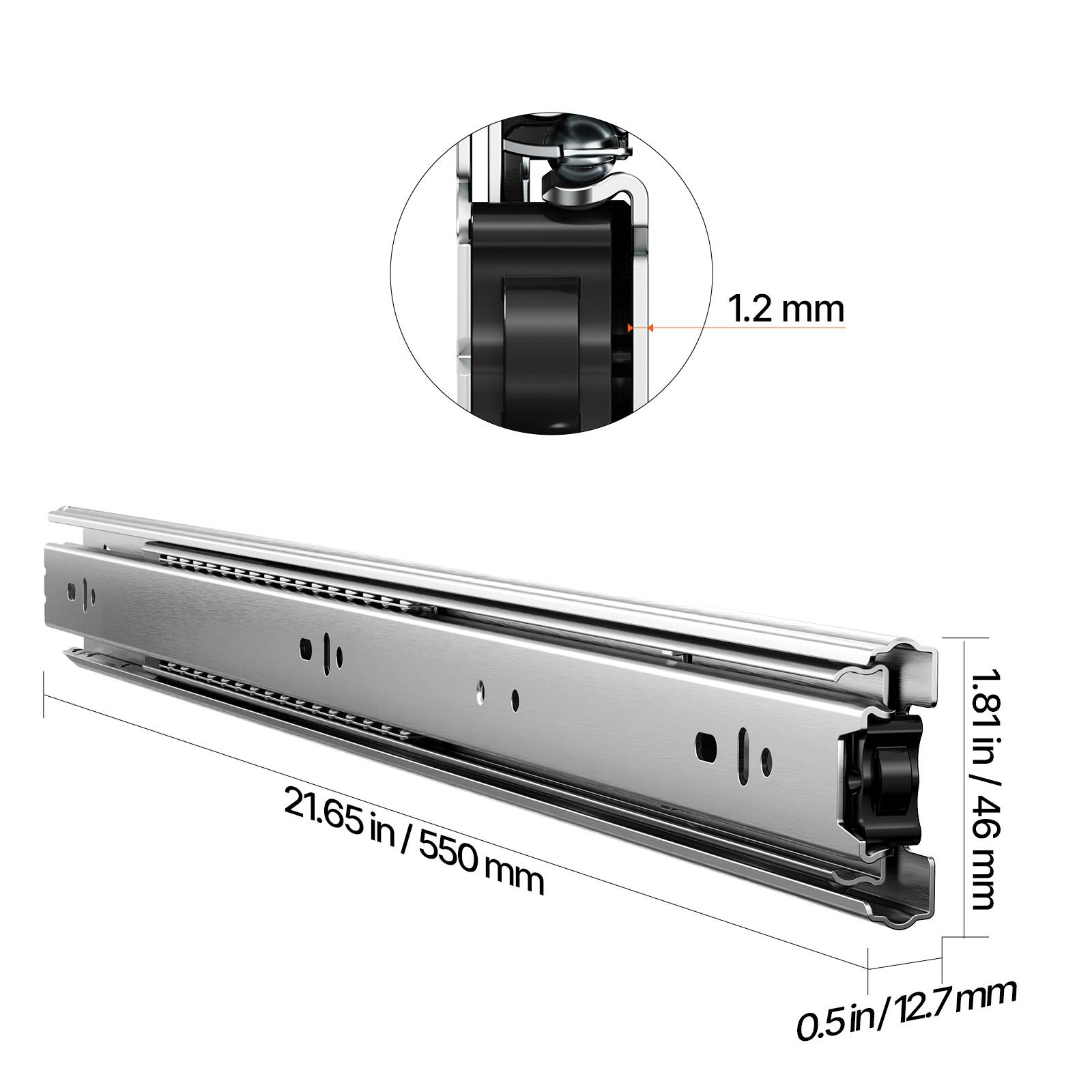 SucceBuy Drawer Slides 10 Pairs Full