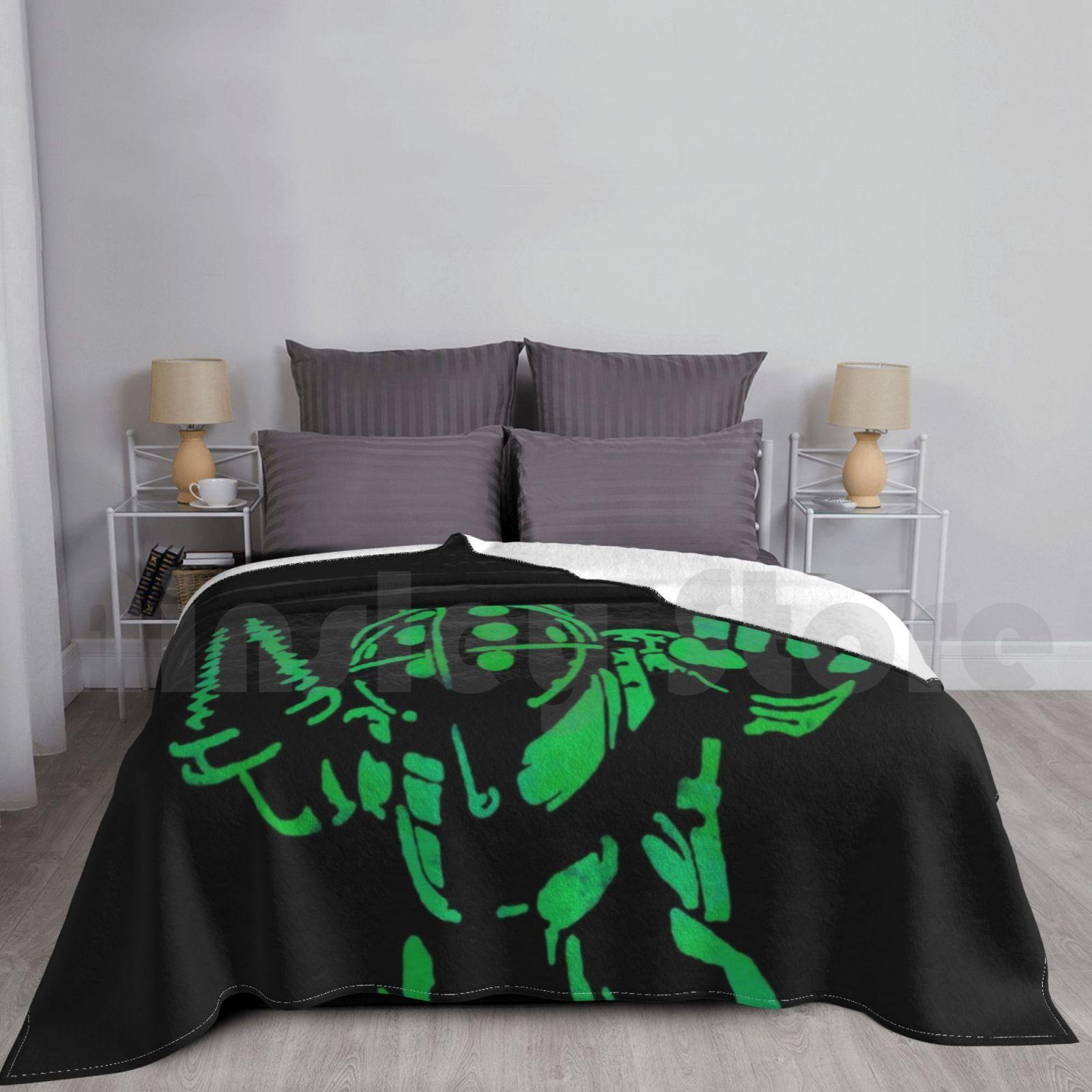 Bioshock-Big Daddy-Watercolor Splatter Art Blanket Super Soft Warm Light Thin Bioshock Rapture Big Daddy Infinite Size: 75*100cm, Weight: 230 GSM