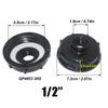 2Pcs S60x6 IBC Tote Tank Fitting Hose Drain Adapter 1/2inch 3/4inch 1inch Thread IBC Tank A Dapter Tap Connector Replacement