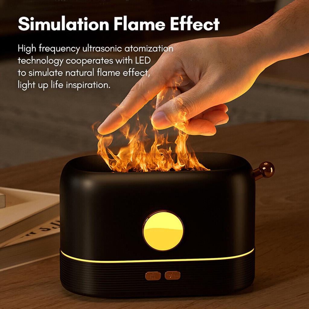 Flame Air Humidifier Aromatic Diffuser Usb Mute Noise Reduction Large Fog Volume Home Bedroom Mini Air Humidifier