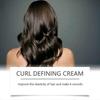 Curly Hair Care Setting Cream, Natural Fluffy Shiny Bangs Curly Hairstyle