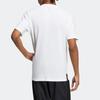 Adidas Logo Print Crew Neck T-Shirt Men Tops White HE5176