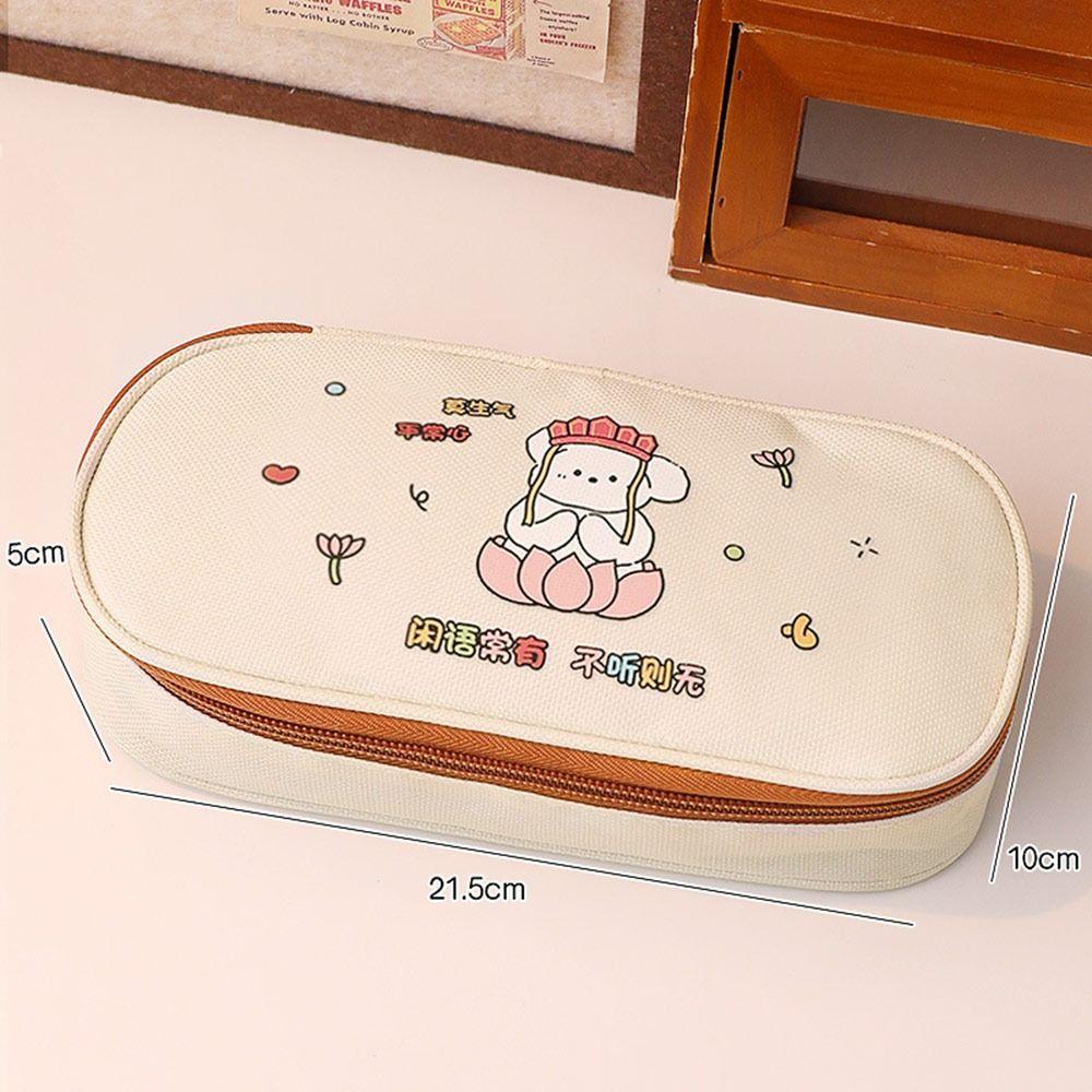 Large Capacity Pen Bag Canvas Pencil Case High Quality Pen Box  Boys/Girls