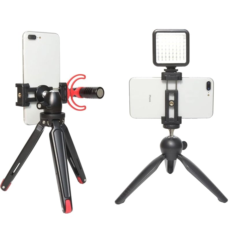 Accessoire Appareil Photo Adaptateur Smartphone Pour Trépied - 2 Pièces - Pince Réglable 55-95mm - Pour Selfie Stick Et Monopode Support Smartphone Trépied