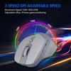Lightweight Noiseless Dual Mode Wireless Mouse Bluetooth 2.4G Silent Click DPI Adjustable, 500mA Battery Display Best-Seller