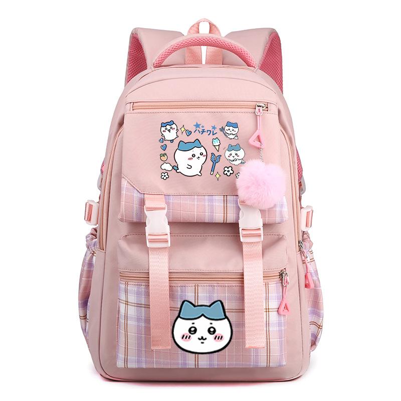 Jiikawa Wow School Bag New Chiikawa Girls Backpack for Primary and Secondary School Students Cute College Style Backpack