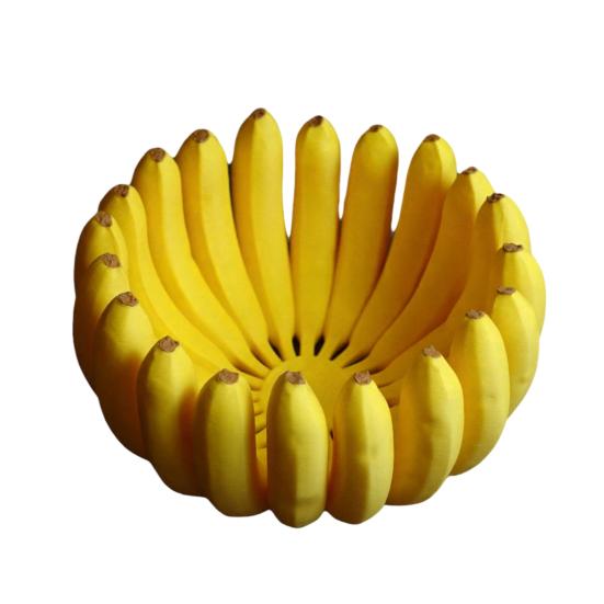 

3D Printed Banana Shape Fruit Bowl Funny Decorative Fruit Plate Desktop Key Bowl for Home Kitchen Dining Room Decor 12cm