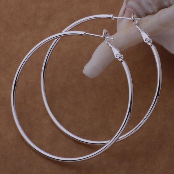 

Hot 925 Sterling Silver Earrings 5CM Diameter For Women Exquisite Student Girlfriend Jewelry Accessories Wedding Fashion Gift