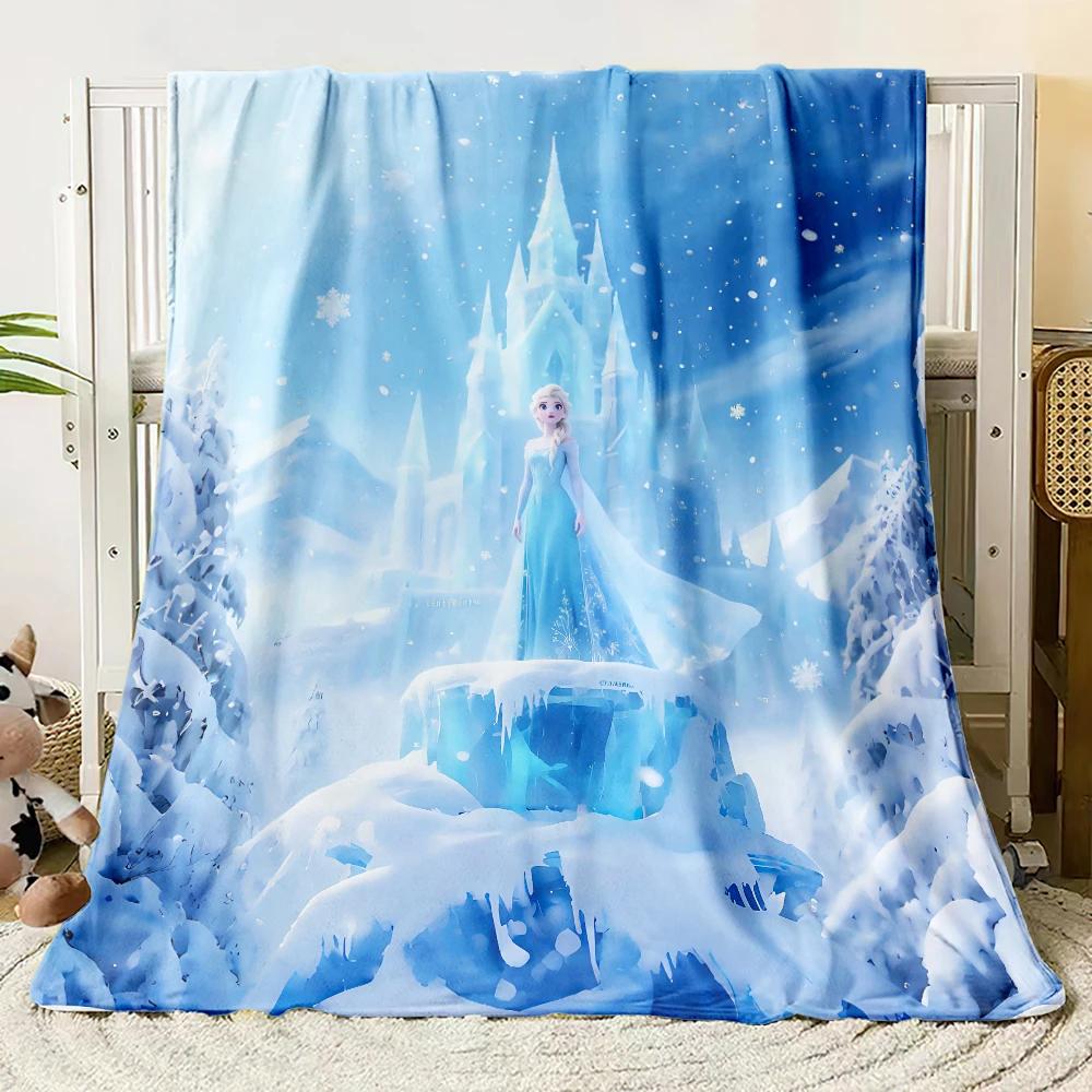 Cartoon Frozen soft Blankets blankets fluffy flannel thin Blanket Picnic Sofa Family Bedroom Children's Room custom blanket