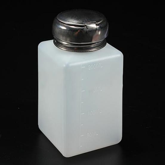 200ml Liquid Alcohol Press Nail Polish Remover Dispenser Cleaner Pumping Bottle