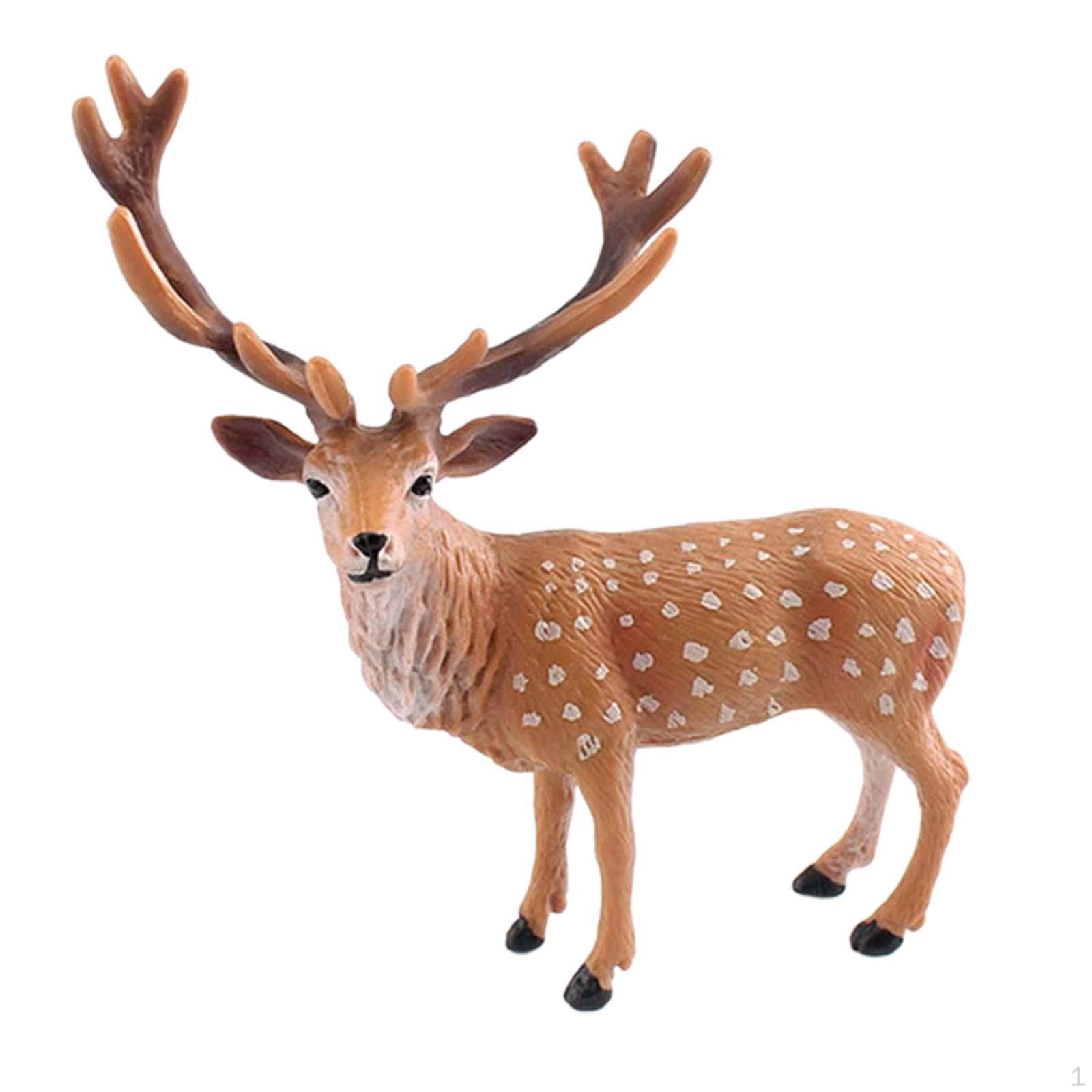 

Фигурки животных Модель Игрушки Раннее обучение Лесные животные для подарка на день рождения spotted deer