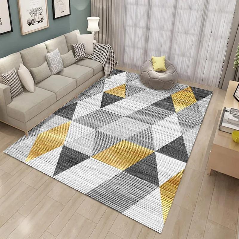 Light Luxury Simple Printed Bedroom Floor Mats Decoration Home Living Room Floor Mats