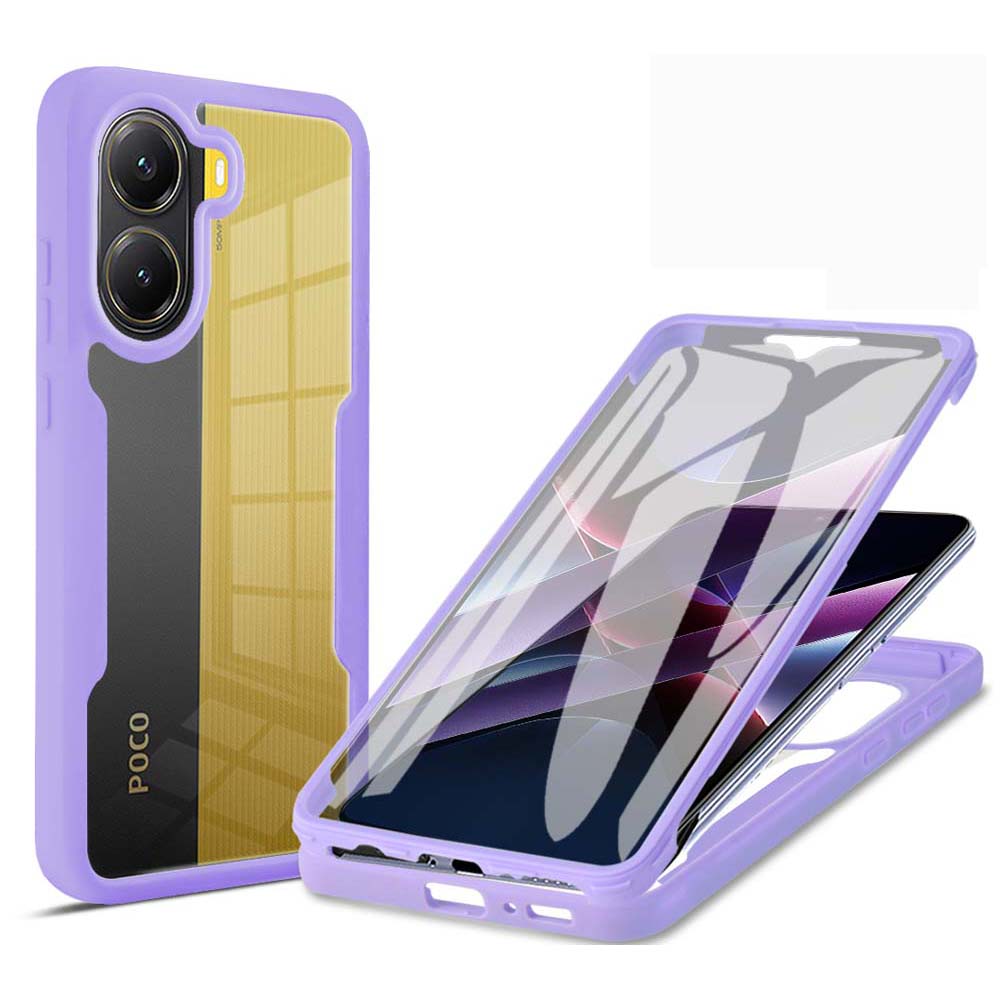 For Mi POCO X6 X7 Pro 5G 360 Full Body Screen Protector Transparent Case For Mi POCO X6 X7 F8 Pro Ultra Shockproof Phone Cover