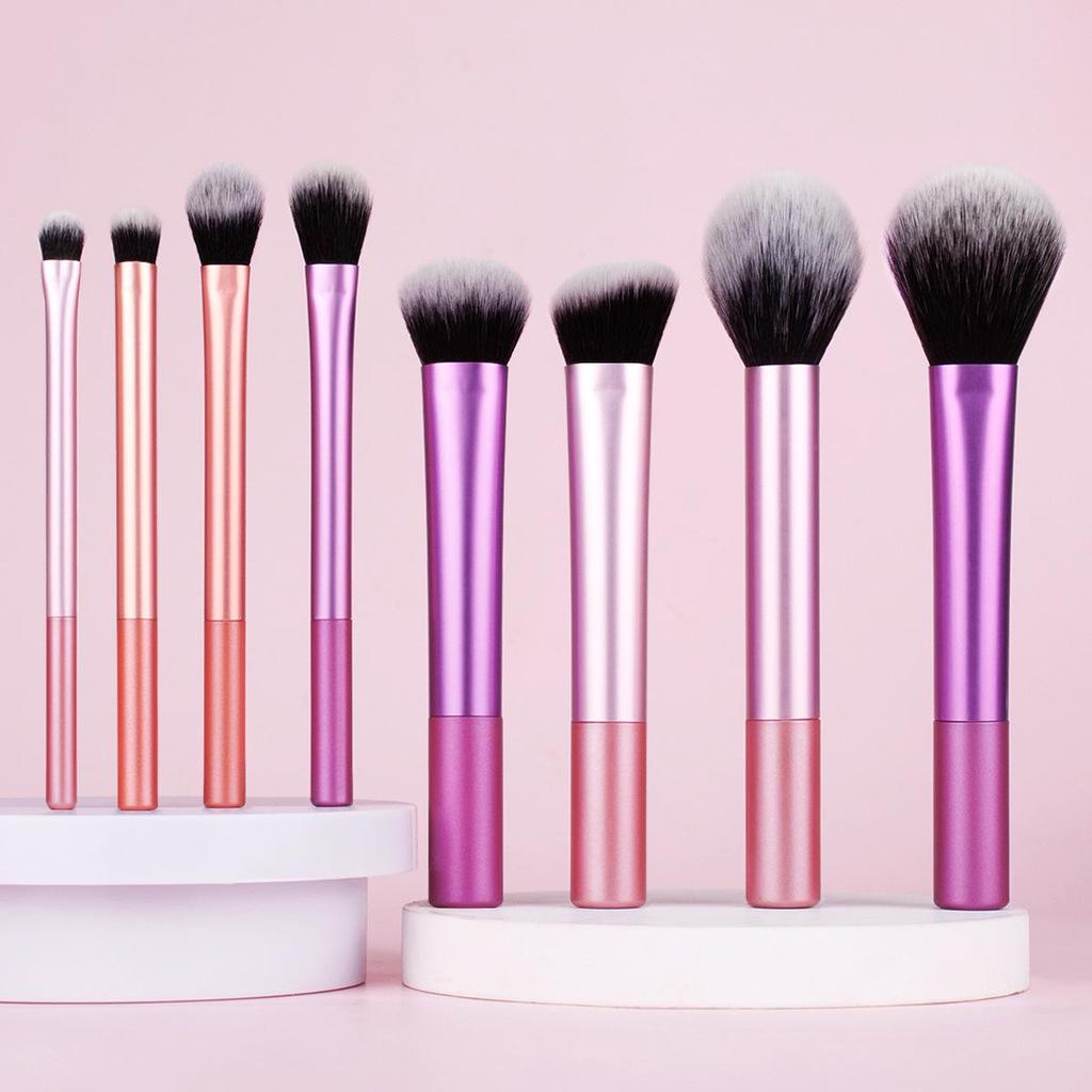 8-Piece Professional Makeup Brush Set: Powder, Concealer, Eyeshadow, Includes Picture Package