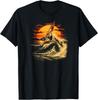 Windsurf Wave Riding At an Ocean Sunset Retro Sportswear T-Shirt