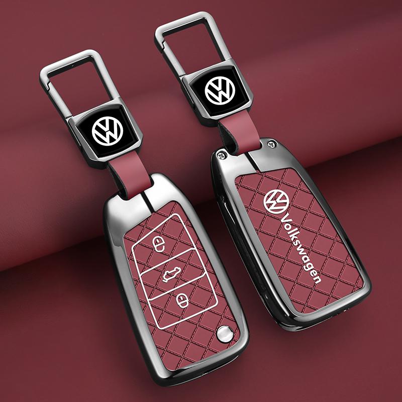 Pour Voiture VOLKSWAGEN Alliage de Zinc Clé Intelligente à Distance Étui Coque pour VW Volkswagen MK7 Golf 7 Tiguan MK2 pour Seat Ibiza Leon FR