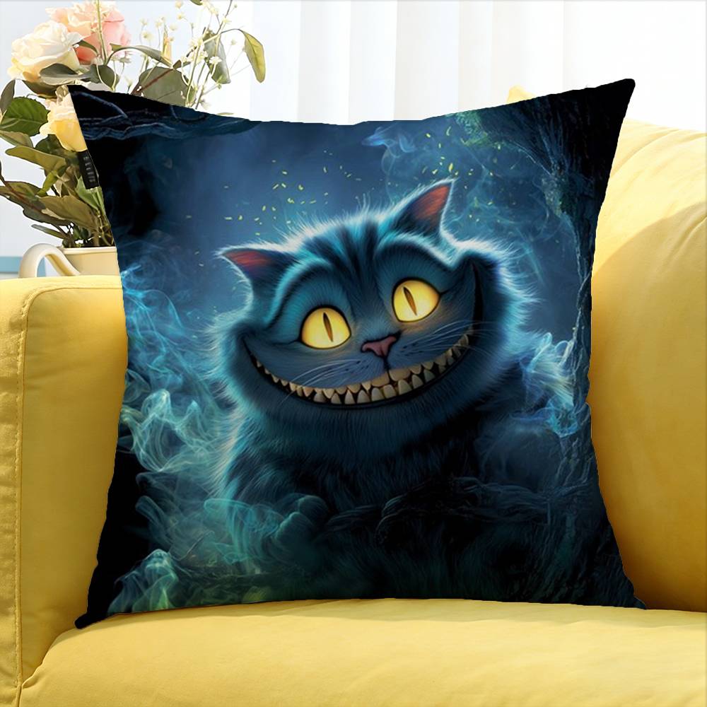 Cool CCheshire CCat Various Sizes Square Pillow Case For Car Home Bedchamber Decor