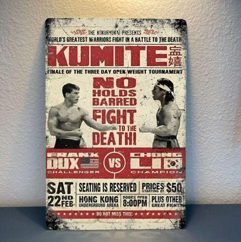 Bloodsport Movie Metal Poster Collectable Tin Sign xcm 20x30cm(7.8x11.8inch)