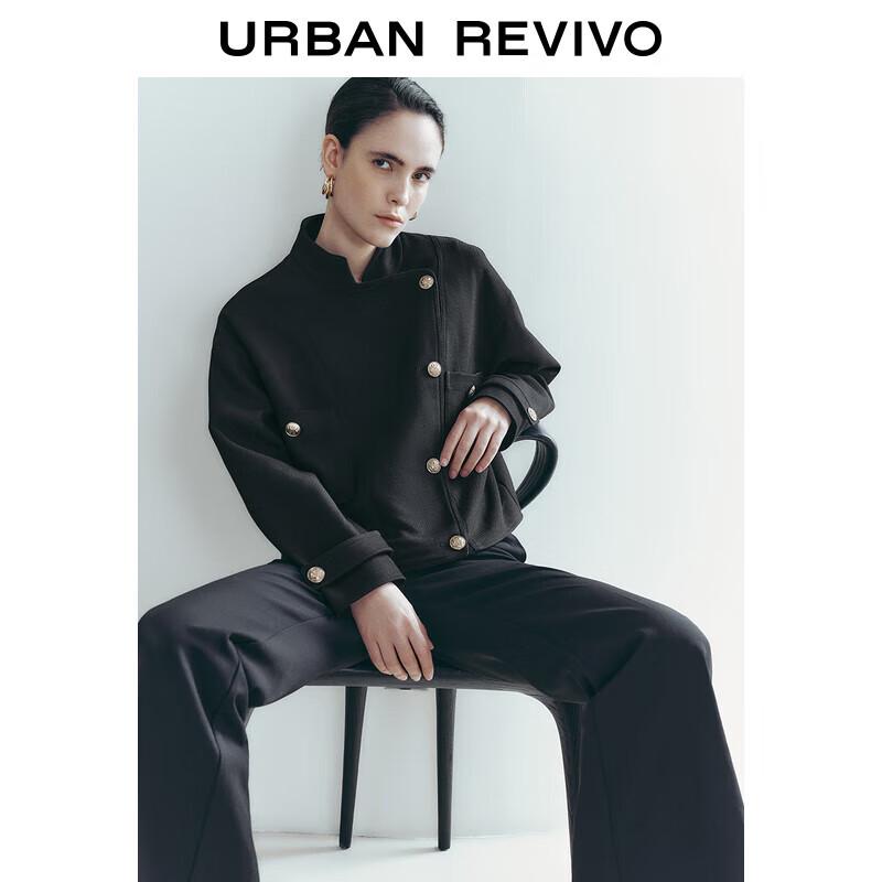 

Женское современное пальто UR со стойкой и металлической пряжкой M